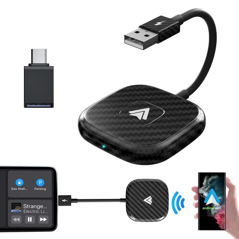 

Wired To Wireless Adapter Car Screen Mirroring Device Mirror Phone To Car Screen Wired To Wireless Module For Fast Transmission
