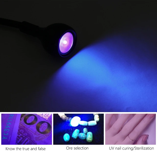 Led Ultraviolet Lamp Lampe Uv Led Desk Lamp Mini Lamp Uv Gel Curing Light  Nail Dryer for DIY Nail Art for Cash Medical Detector - AliExpress