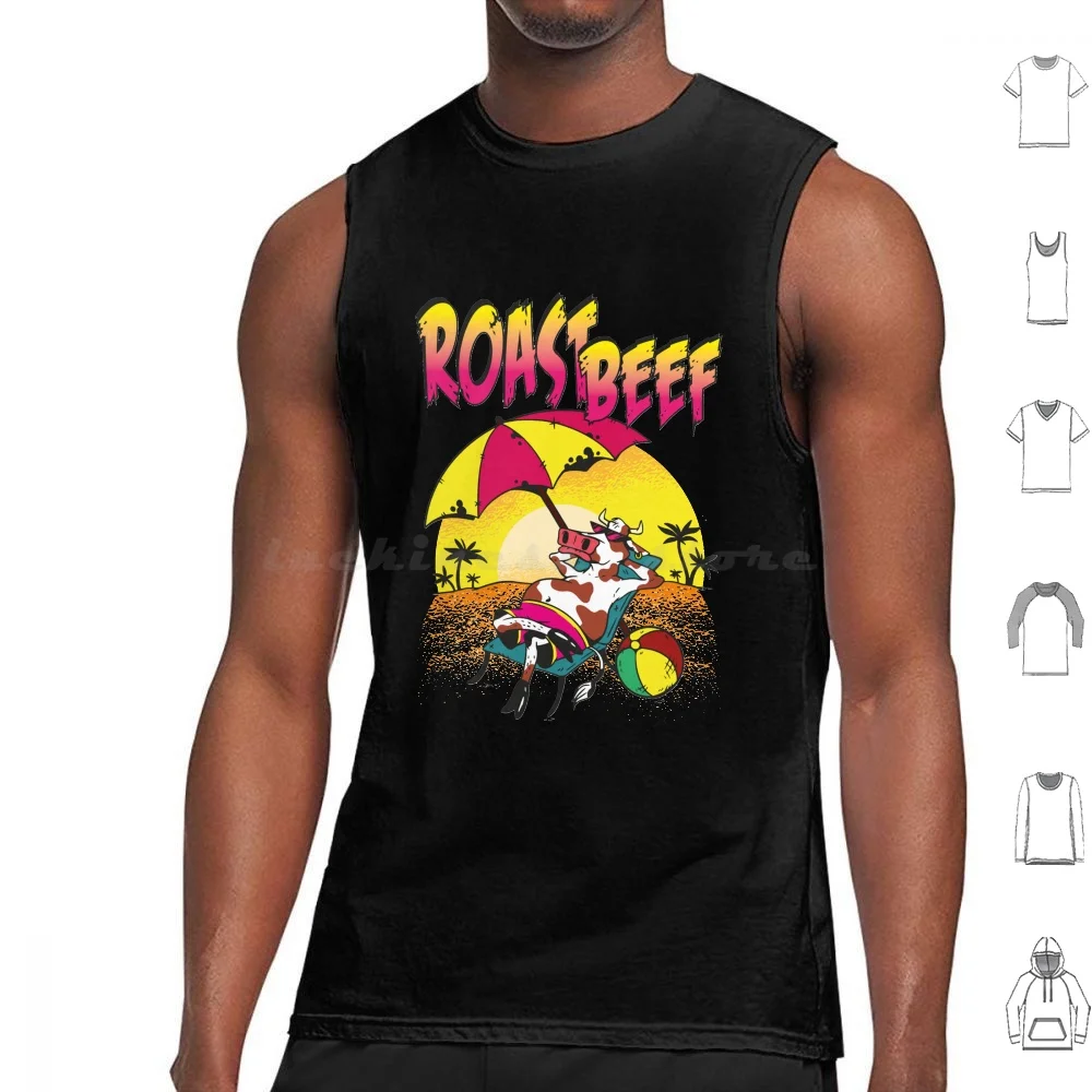 Roast Beef 80S Style Classic T-Shirt Canotte Stampa Cotone Arrosto Di Manzo Stile Anni '80