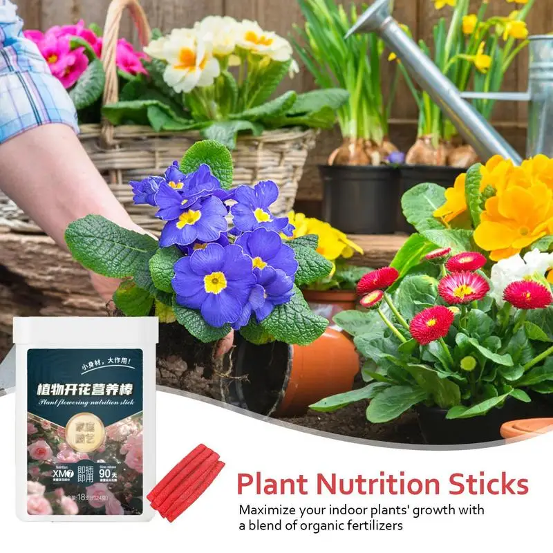 Plant Rooting Fertilizer 18Pcs Indoor Potted Plant Growth Enhancer Bar Universals Nutrition Stick Garden Supplies