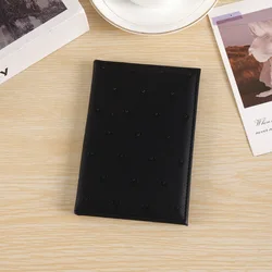 Adorable Heart - Embossed Kawaii Passport Holder - Sleek PU Leather Travel Wallet & Document Protector (Black)