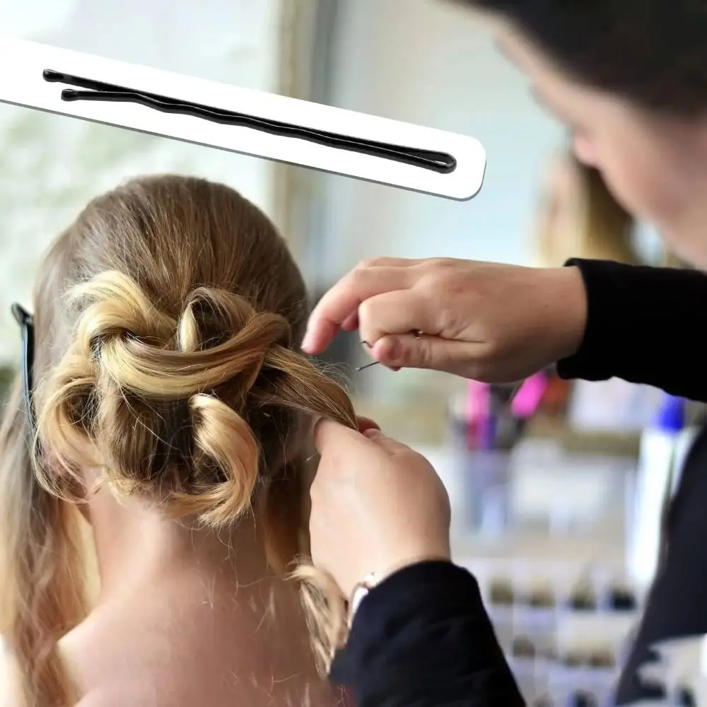 50/600pcs New Invisible Black Hairpins Wave U-shaped Women Hair Clip Metal Barrettes Women Styling Hair Accessories