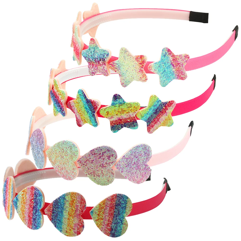 

4 Pcs Toddler Girl Hair Accessories Headband Lovely Headdresses Children Headbands Holiday Headwears Fashionable