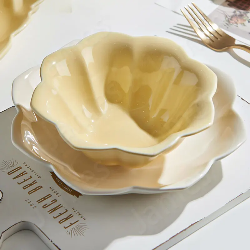 SolidColorDinnerPlateSimpleCeramicDinnerPlatesNordicStyle