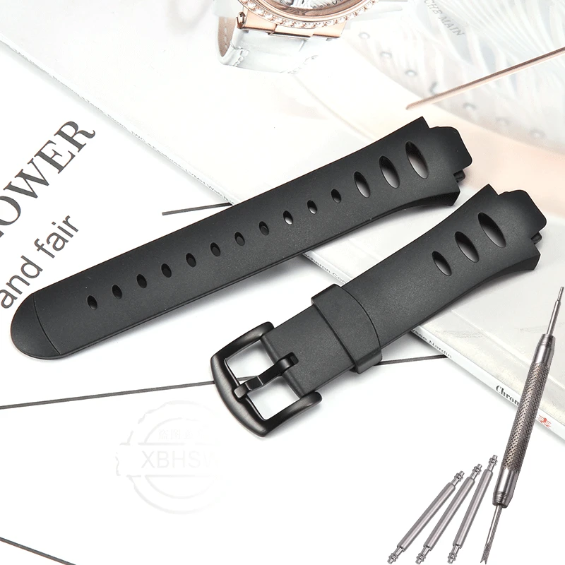 thumbnail image 1 of Correa de reloj de goma para Suunto Observer X6 HRM DEC19 P45, correa de resina para hombre, accesorios de pulsera impermeables para deportes al aire libre, color negro, 1 of 5