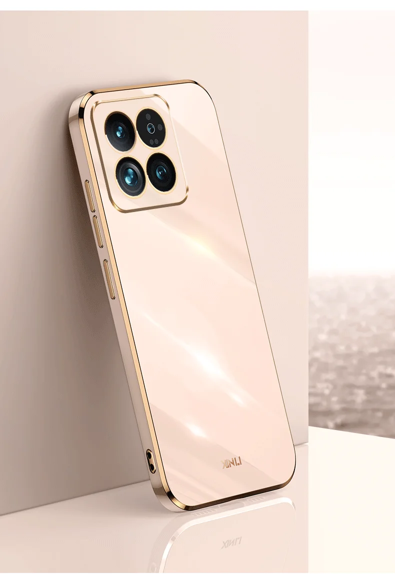 6D elektropläterat fodral för Xiaomi 14 Ultra Civi3 13T POCO C55 X5Pro Redmi Note 13 12 Pro Plus 12C 12r 12s skal_voghion.com