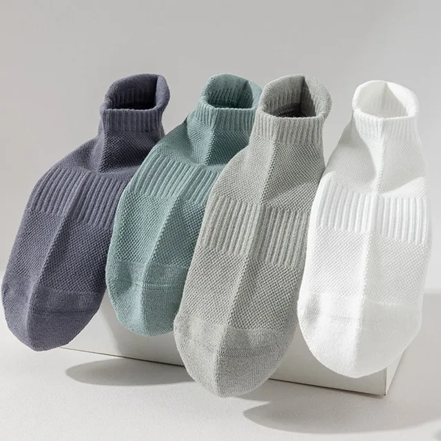 Yoga Socks Men Cotton Terry Silicone Non-slip Grip Pilates Low-ankle Sock 6