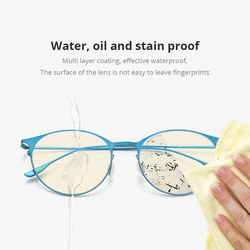 FONEX Anti Blue Light Blocking Glasses Women Brand Designer Vintage Round Antiblue Rays Computer Eyeglasses Men FAB016 anti blue light glasses