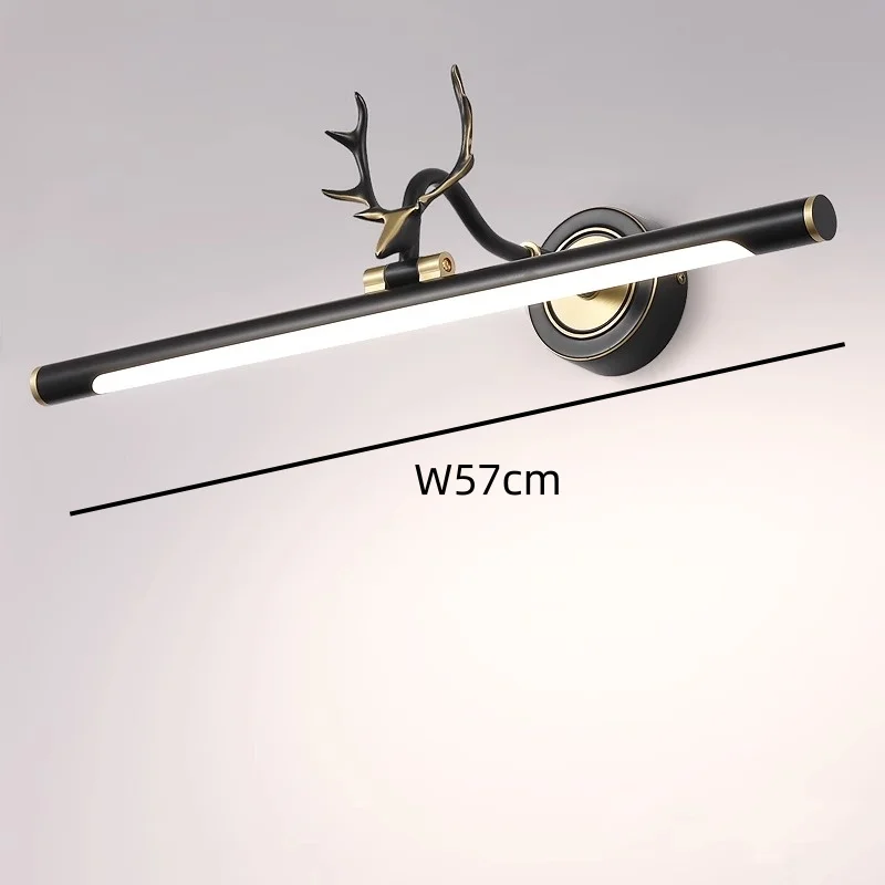 Led Mirror Lights Wall Lamps Bathroom Waterproof White Black LED Flat Lamp Modern Indoor Wall lamp Bathroom Lighting Make Up