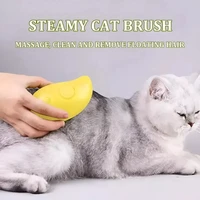 Cat Steam Brush Electric Spray Water Spray Kitten Pet Comb Soft Silicone Depilation Cats Bath Hair Brush Grooming Supplies 1