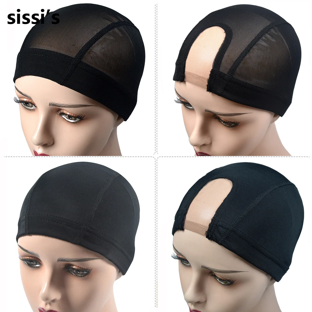 

1pcs Spandex Mesh Dome Wig Cap Easier Sew In Hair Stretchable Weaving Cap Weaving Wig Cap Stretchable Hairnets