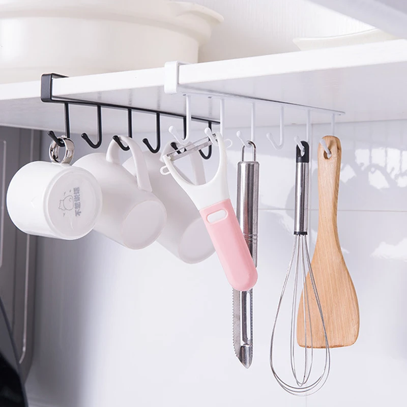 Bathroom Storage Rack Hidden Behind The Door Storage Shelf With Hooks  Kitchen Shelves Organizer Household Bathroom Accessories - AliExpress