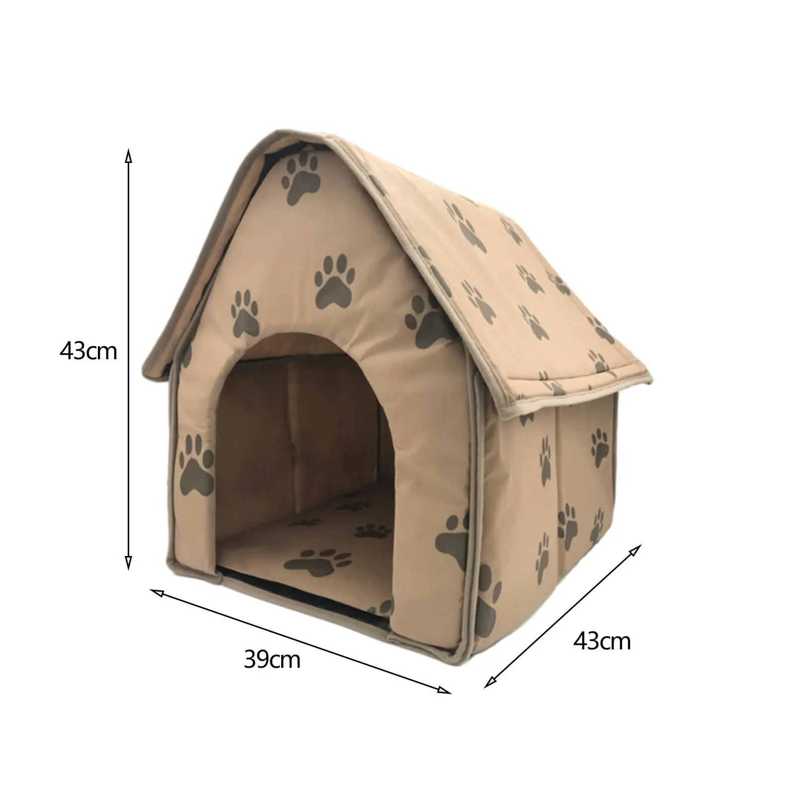 Portable Pet Dog Cat Puppy Soft House Bed Cat Footprint House Tent Kennel Portable Pet Dog Cat Puppy Soft House Bed Cat Footprint House Tent Kennel