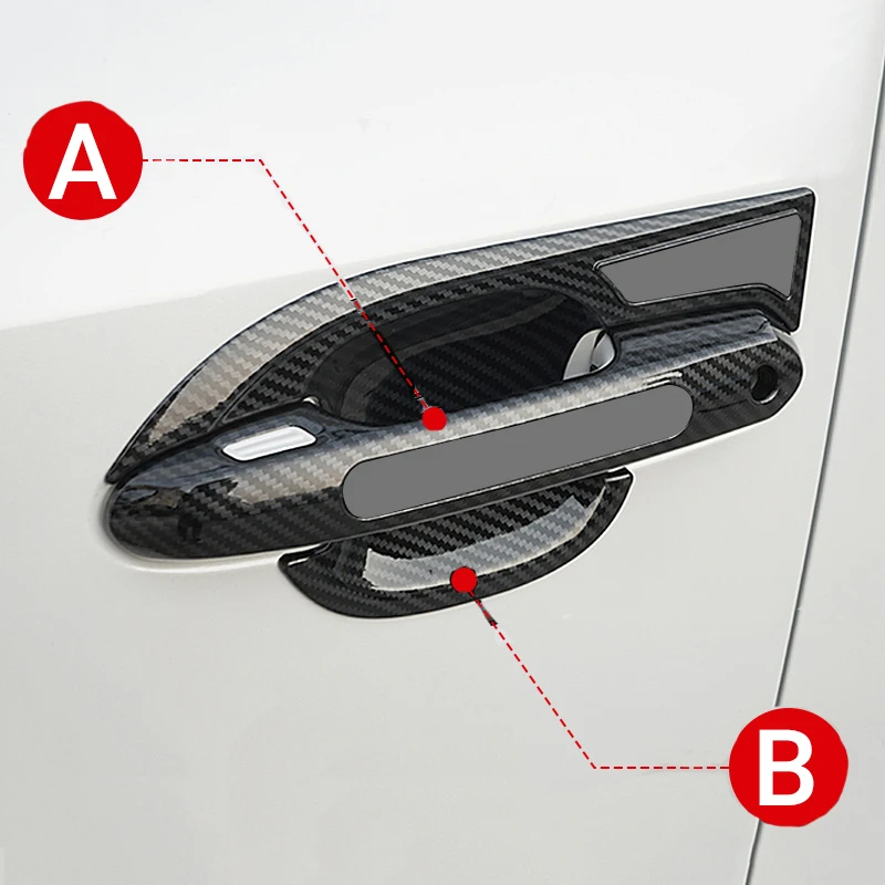 thumbnail image 5 of Cubierta protectora para manija de puerta de coche, moldura para Toyota RAV4 2019 2020 2021 2022 2023 2024 RAV 4 XA50, accesorios híbridos, 5 of 5