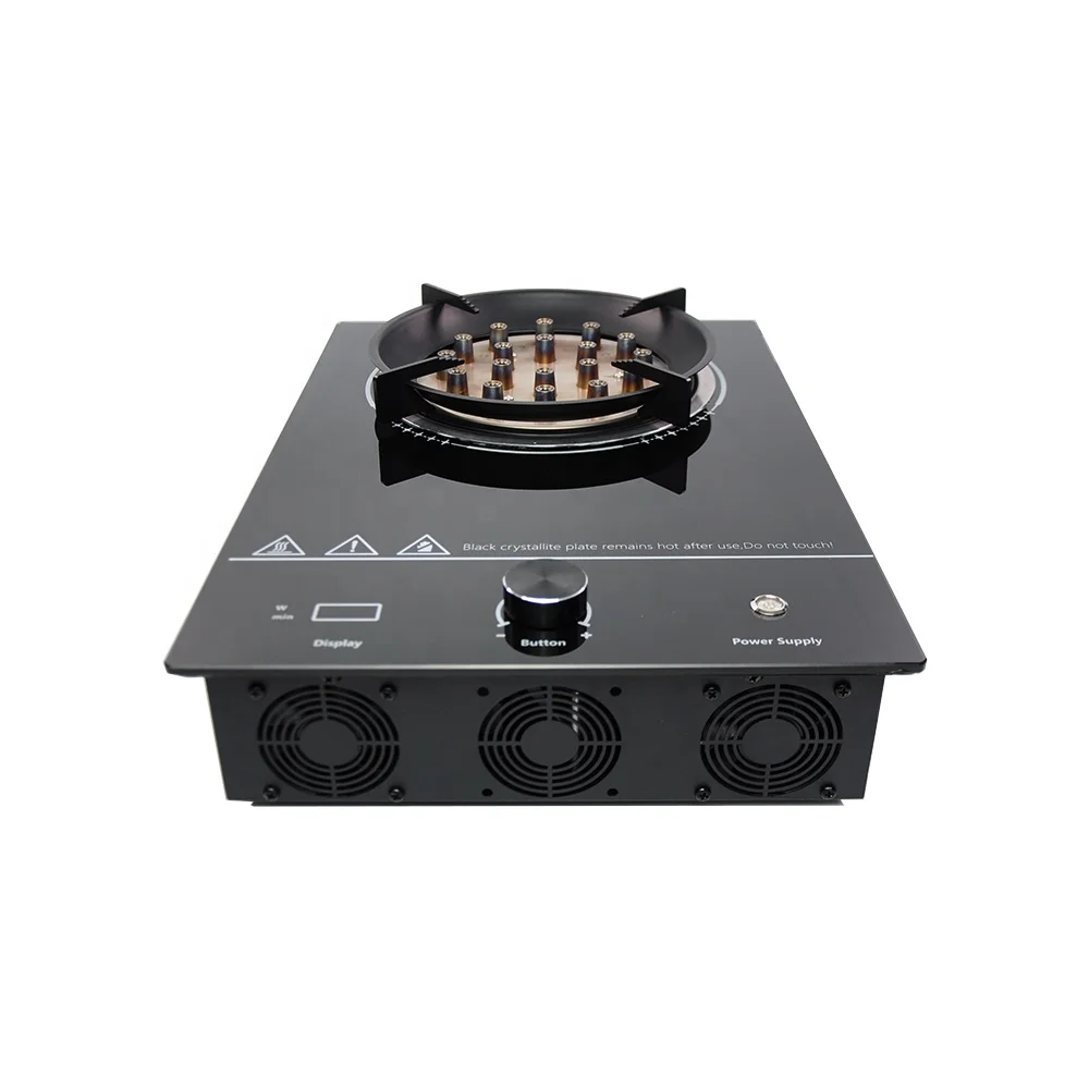 3000W Plasma Electric Flame Stove Glasses Cooktop Multiple Safety Protection No Gas Needed Play and Plug for Camping RV Home 4