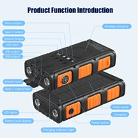 Солнечная батарея 30000 мАч Портативная зарядка Повербанк Внешнее зарядное устройство Сильный свет LDE Light для всех смартфонов — изображение 4