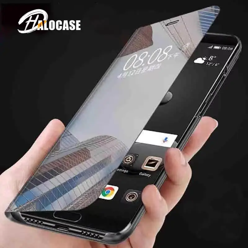 Fashion Smart Mirror Flip Case For Xiaomi Redmi Note 11 10 9 9s 11 Poco X3 8 8T 10s 11T Pro Max 9A 9C Mi 9T 10T Lite Cas_voghion.com