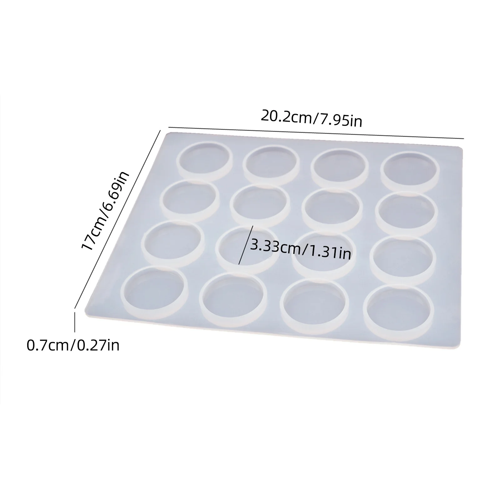 Silicone Mat For Wax Seal Stamp Wax Seal Silicone Pad Easy To Clean 16-Cavity Sealing Mold For DIY Craft Adhesive Sealing