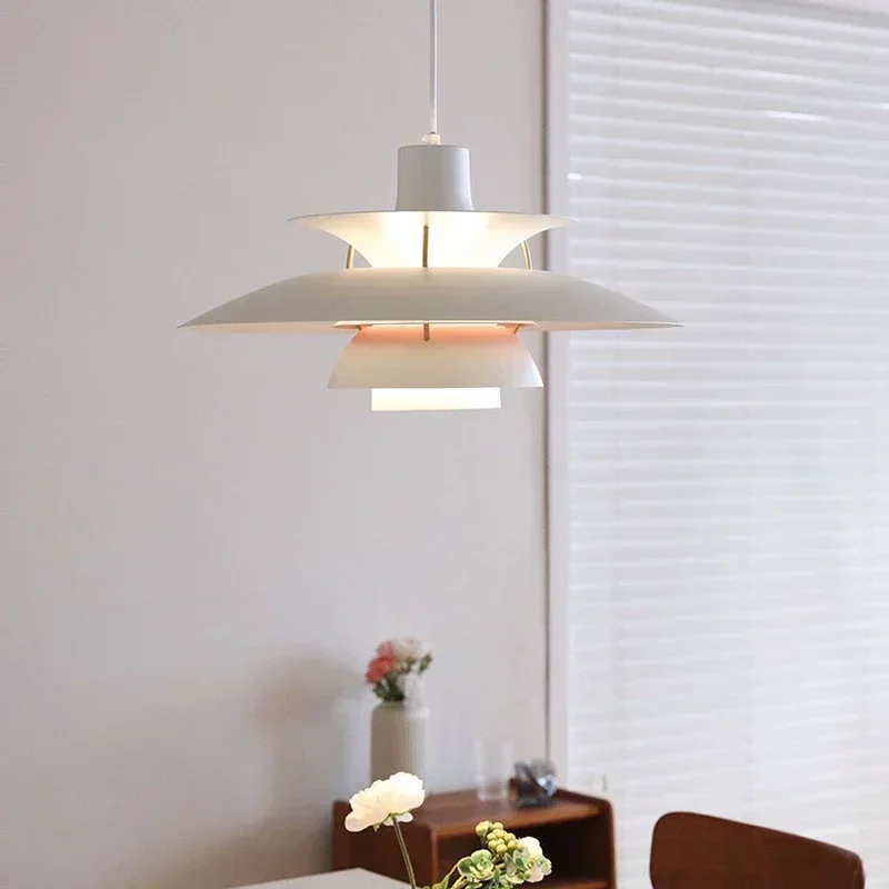 Nordic Chandelier PH5 Danish  Flying Saucer Design Bedroom Simple Modern Restaurant Bar Bedside Lamps Room Decor Pendant Light 2