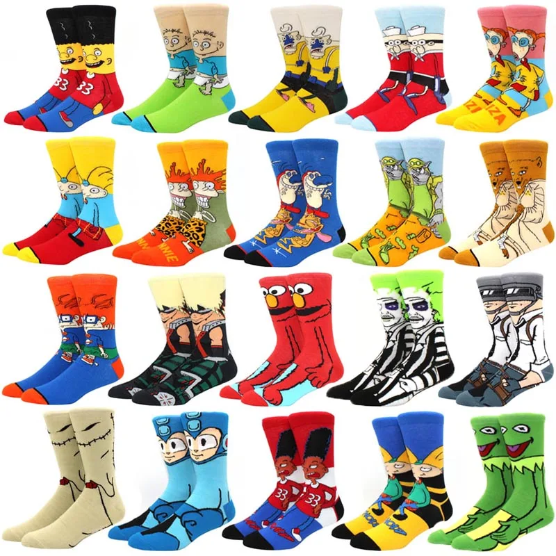 thermal socks for women Disney 1pair Women socks Mickey Minnie cotton fashion Mickey tube socks Korean version ins tide Harajuku explosion Mickey Mouse knee socks