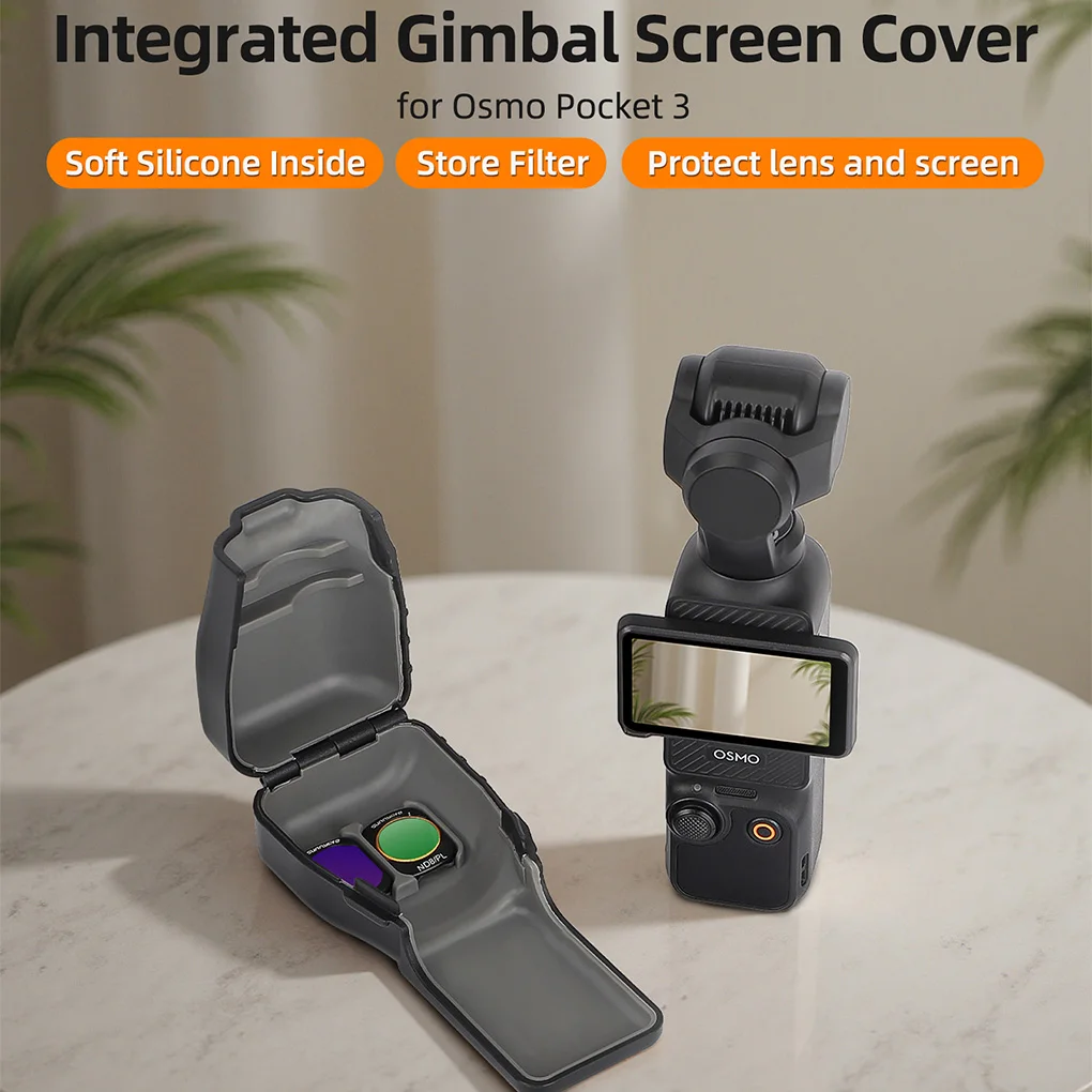 For DJI Osmo Pocket 3 Gimbal Screen Solid Color Protective Cover Anti-Scratch Head Lens Filters Screen Camera Protector Case