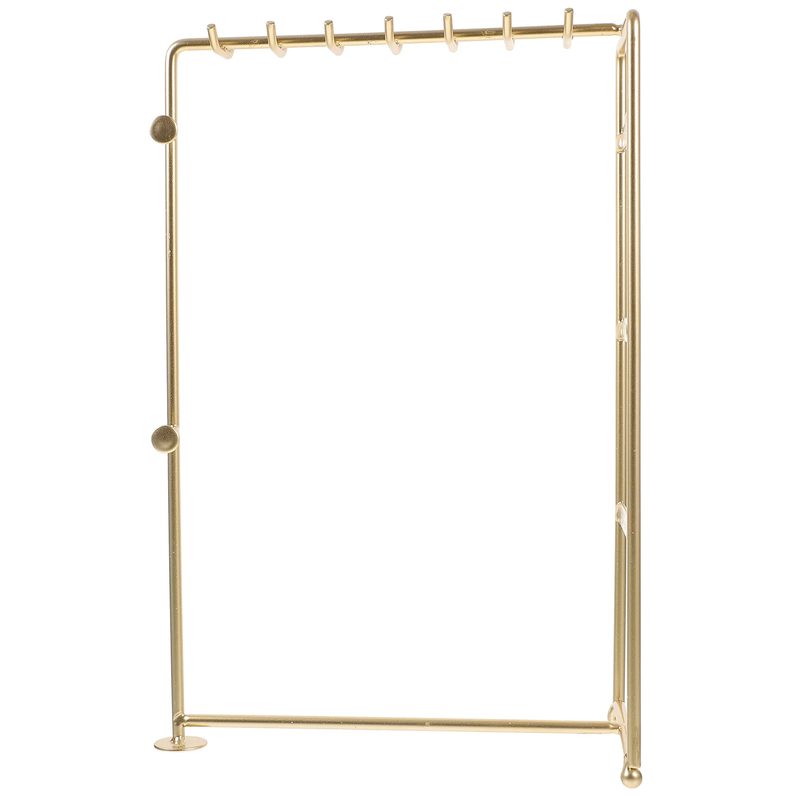 

Jewelry Storage Rack Ear Stud Holder Organizer for Hanging Earrings Display Stand Wrought Iron Delicate Desktop Shelf