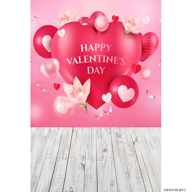 ZHISUXI Rosebud Wedding Valentine's Day Photography Backdrops Props Valentine's Day Heart Photographic Background LGH-12