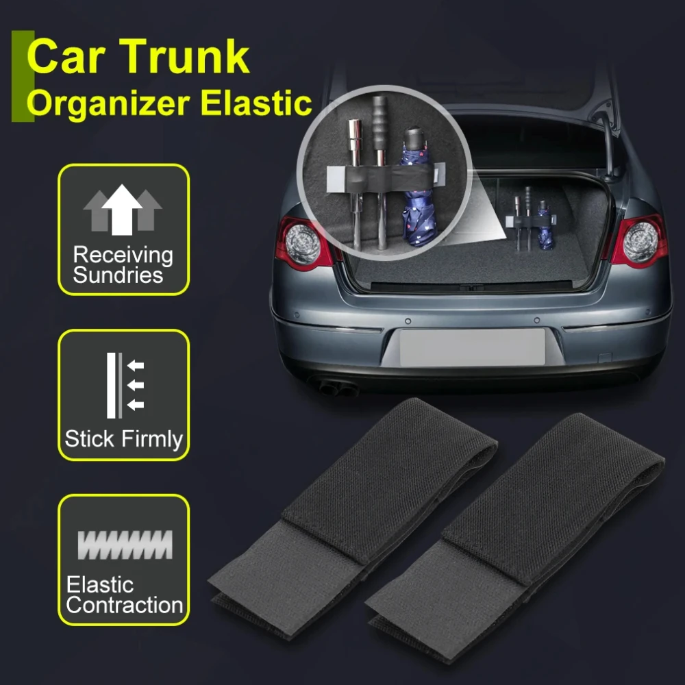Organizzatore per bagagliaio per auto Borsa per cintura di fissaggio Nastri magici Accessori per auto per auto Stivaggio Riordino Organizzatori per auto per lo styling dell'auto - Image 3