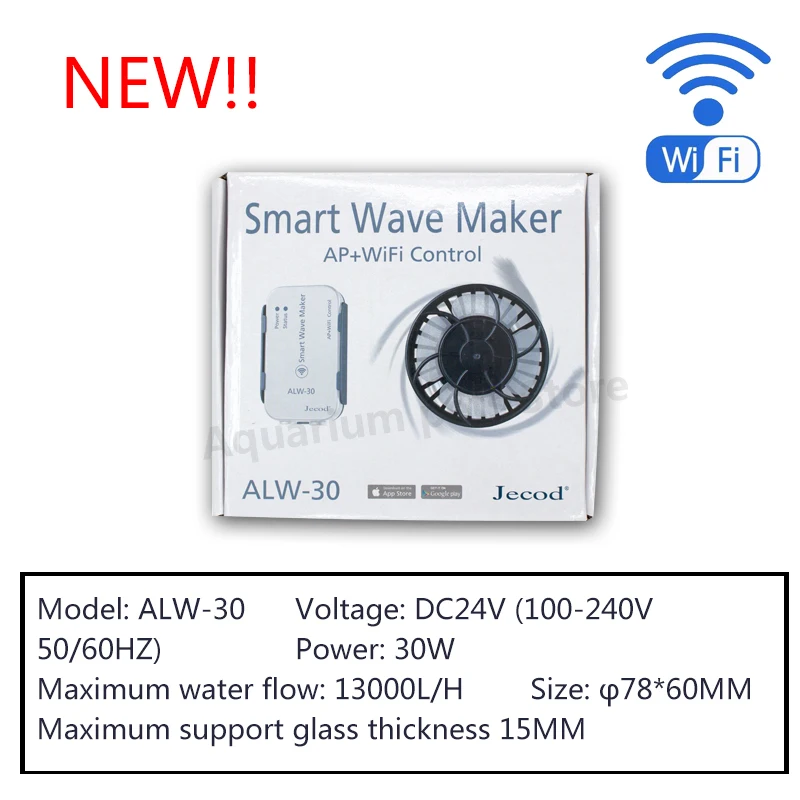 Jebao ALW Series Wave Pump Aquarium Water Pump Filter ALW MLW AOW 7.5W 10W 20W 30W Fish Tank Ultra Quiet Operation water pump aquarium water pump fish tank pump