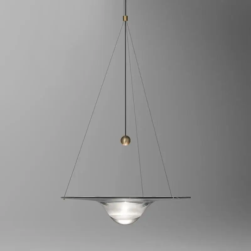 

Nordic Restaurant Bar Creative Pendant Lamp Modern Model Room Decorative Lighting Hotel Designer Glass Chandeliers Led Lights