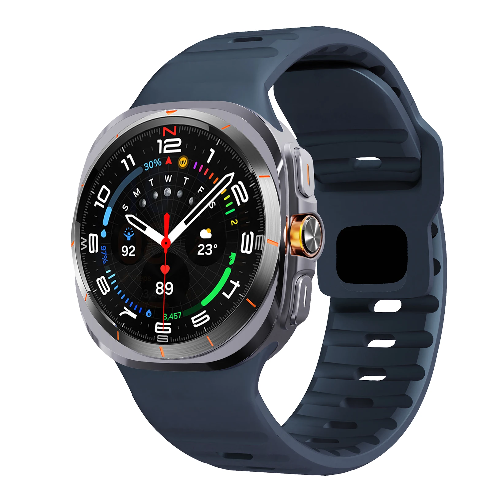 Enhanced Silicone Sport Strap for Galaxy Watch Ultra 47mm - Premium Watch Accessories