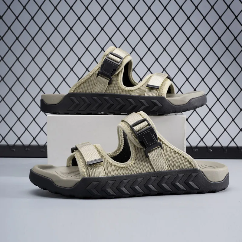 Men Sports Slippers Outdoor Thick Bottom Breathable Slippers Beach Sandals Summer Casual Shoes Men Comfortable Sandals soft slippers,summer slippers,closed toe sandals,anti slip sandals
