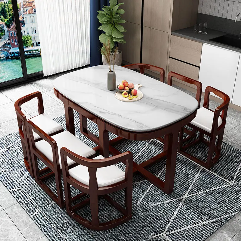 

Modern Shelf Storage Dining Table Decoration Emboirdy Coffee Luxury Dining Table Console Dinette Mesa Comedor Home Furniture