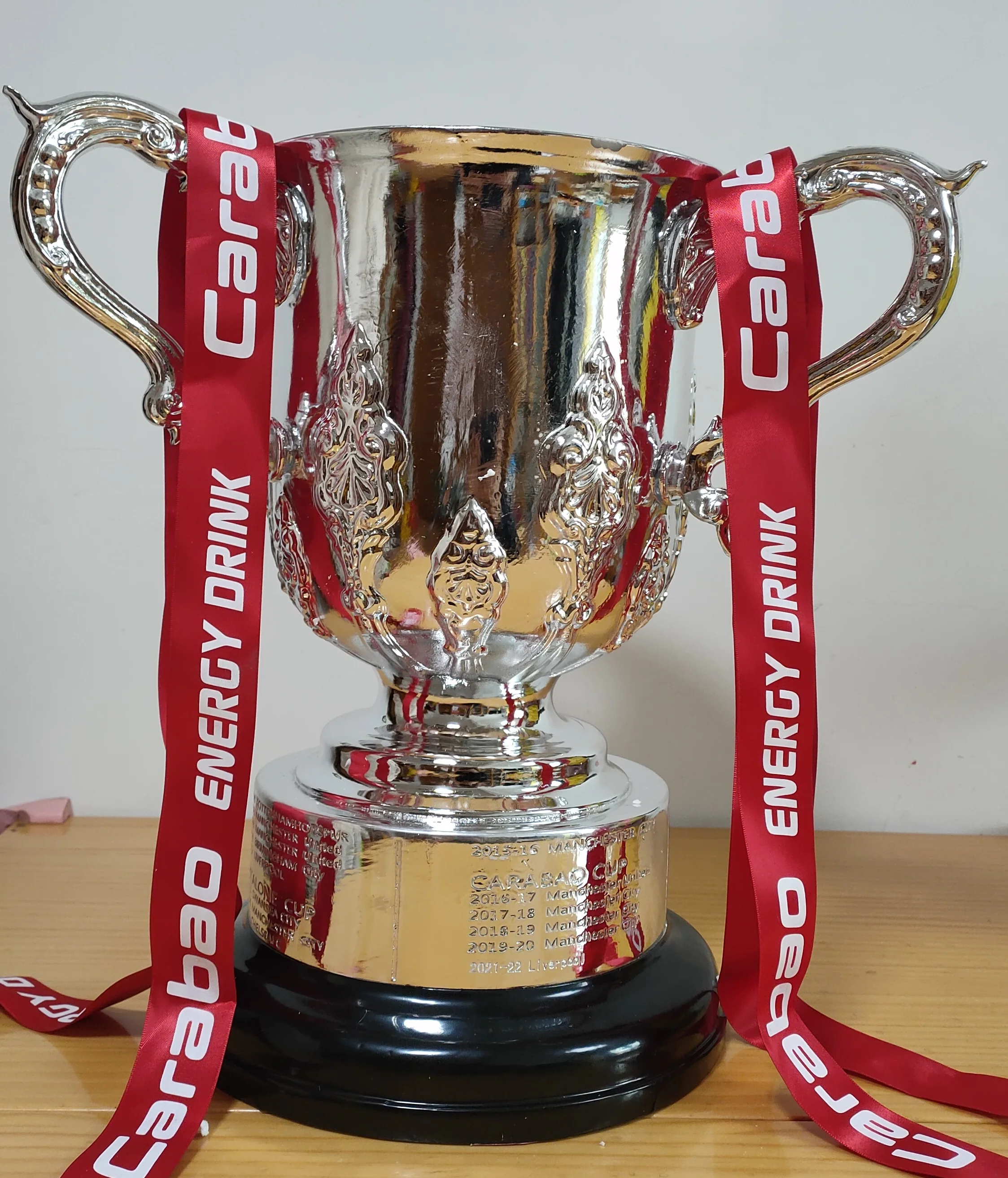 EFL Cup Carabao Cup Winners 1:1 Real Size Football Champion Trophy Fan Souvenirs