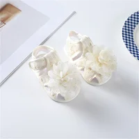 0-18months Baby Girl Summer Sandals Round Toe Soft Sole Crib First Walkers For Infant Girls Floral Sandals Shoes 6