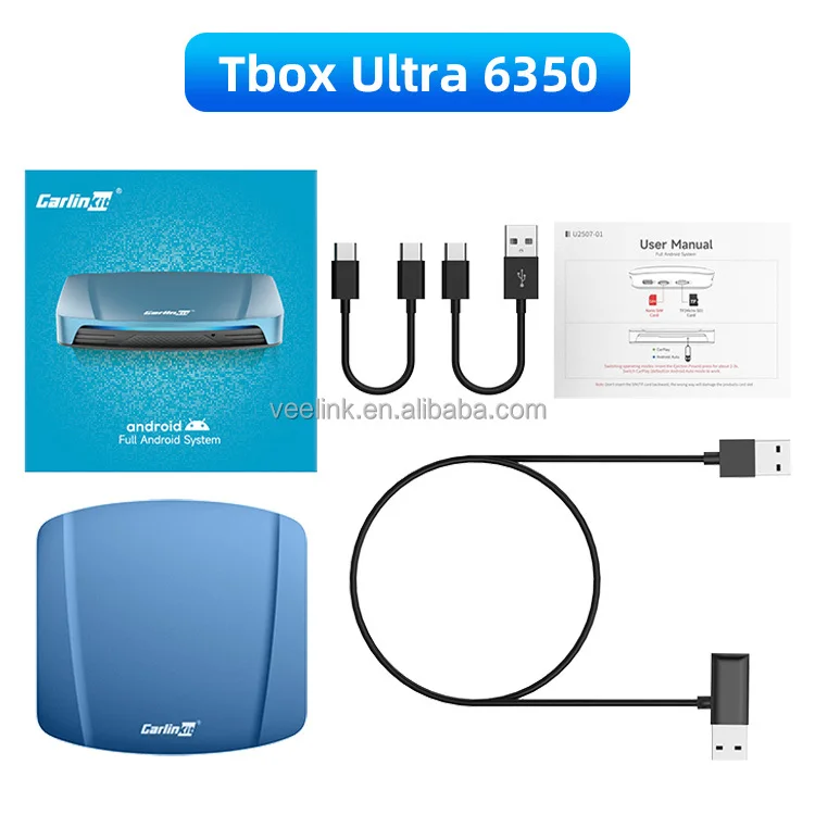 Universal Carlinkit Tbox ultra Tv Dongl 6350 8G 256Gb Wireless 5G