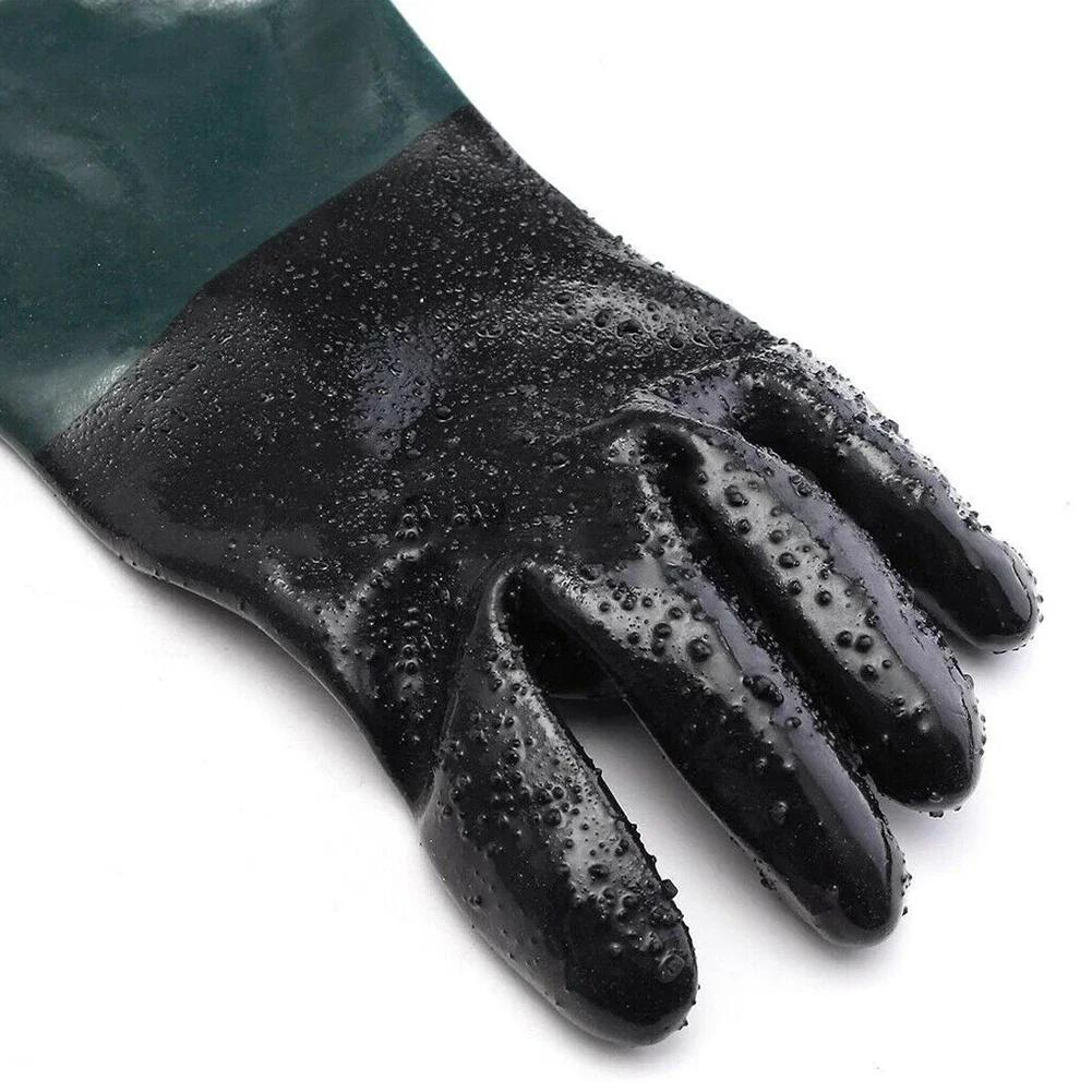 Sand Blasting Gloves PVC Work Gloves 23.6&times;11.8Inch Left Hand Right Hand for Heavy-duty Sandblaster Sand Blast Cabinet