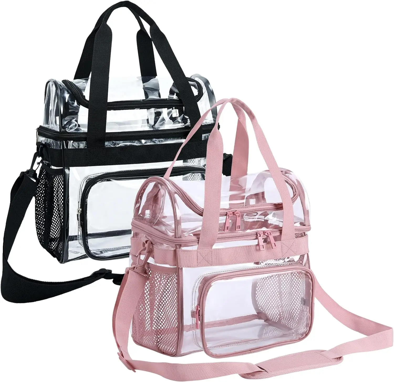 Large Clear Lunch Bags for Work See through Plastic Lunch Box with