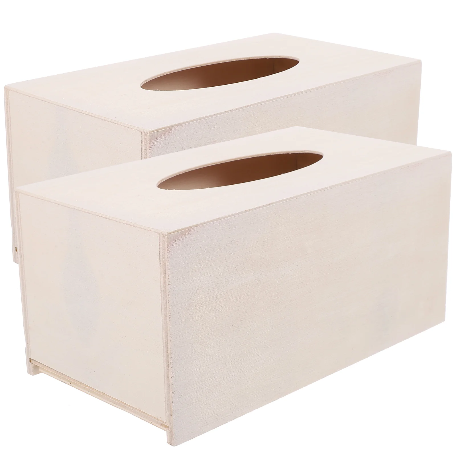 

DIY Wooden Tissue Box Cover Handmade Rectangular Paper Storage Case for Bathroom or Living Room Décor
