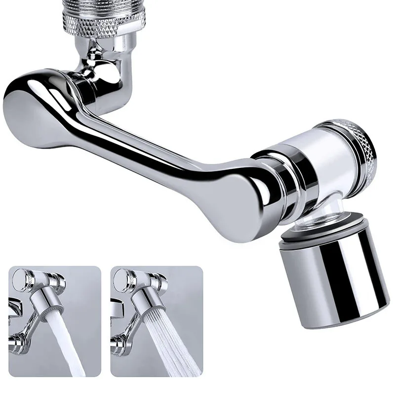 

Metal 1080° Rotatable Faucet Aerator Extender Universal Faucet Bubbler Anti Splash Filter Saving Water Faucet Extenders