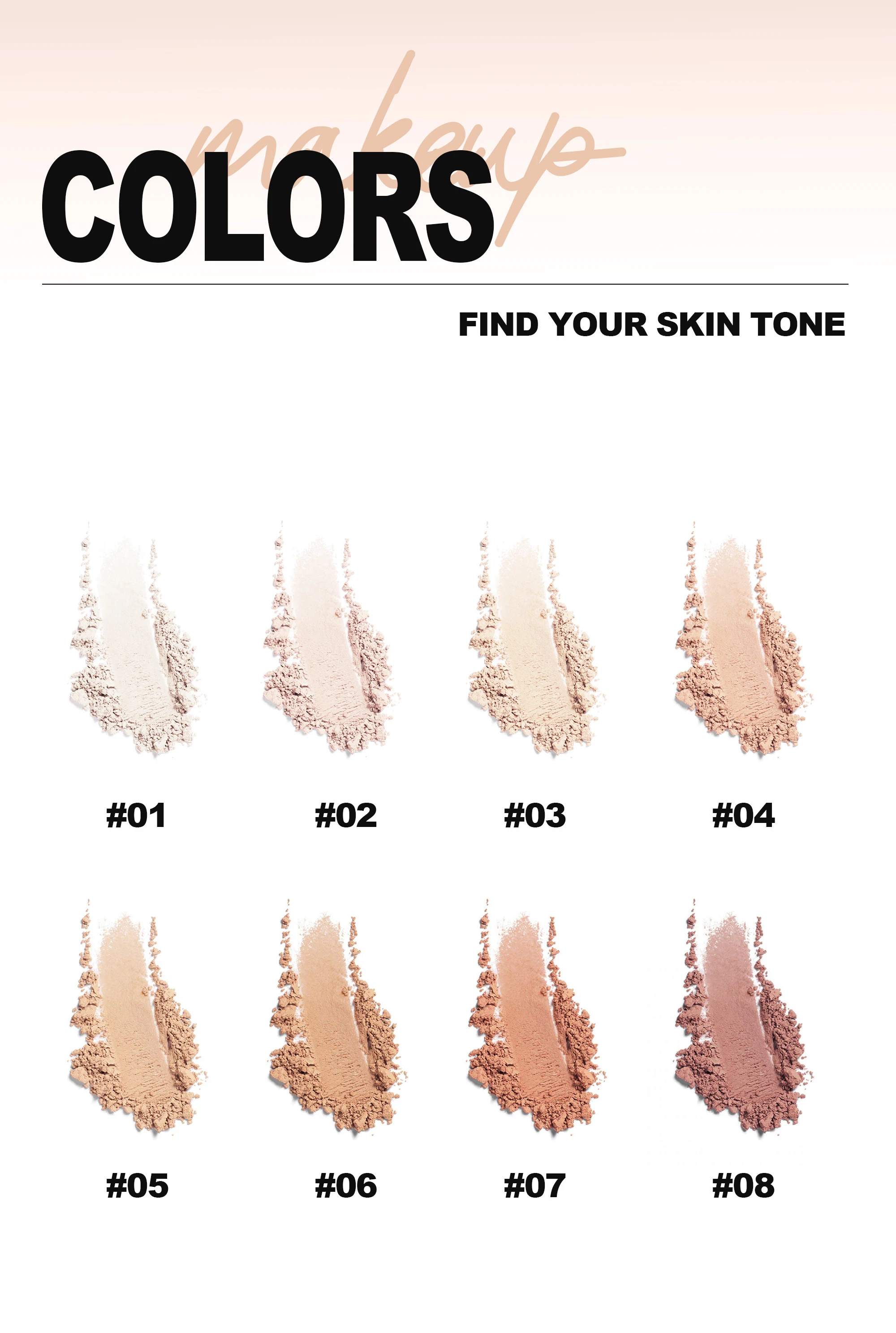 HANDAIYAN Light Soft Setting Pressed Powder Natural Waterproof Long-lasting Full Cover Makeup Cosmetics for Different Skin Color 6