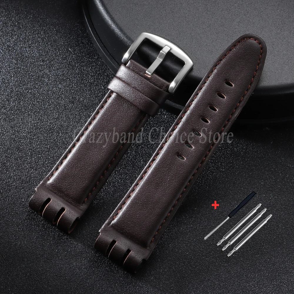 Premium 23mm Genuine Leather Watch Strap - Business Men's Bracelet Accessory