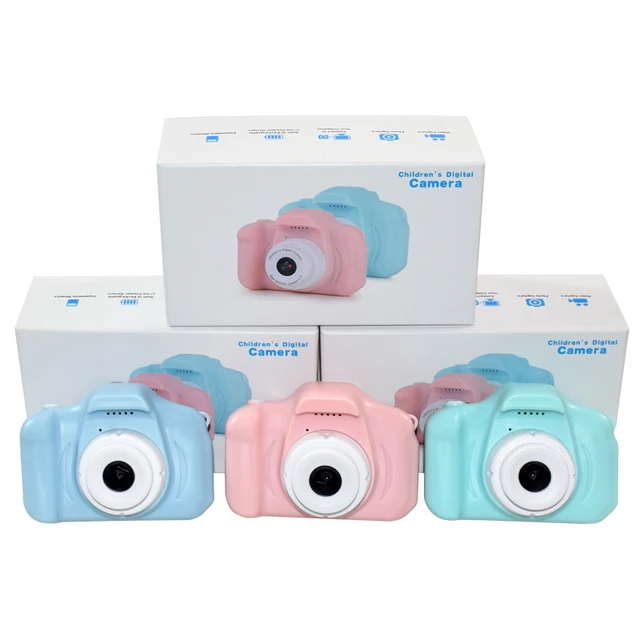 With Box Camera  Kids Educational Toys for Baby Gift Mini Cartoon Digital Camera Projection Video Camera 2 Inch Display Screen 1