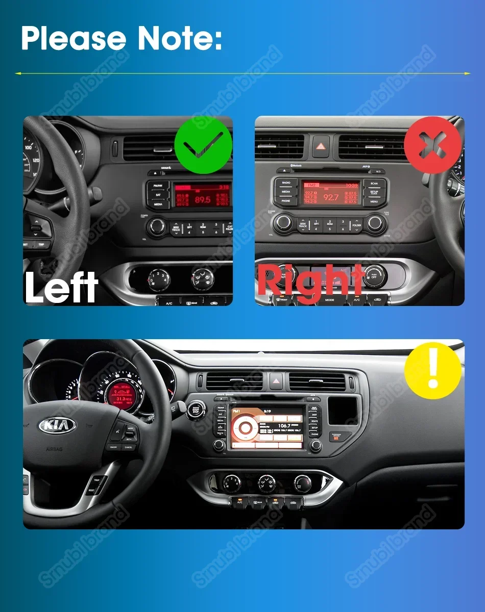 Srnubi Autoradio für LHD KIA RIO K3 2011-2015 2 Din Multimedia Player GPS Wireless Carplay Android Navigation 4G GPS Head Unit – Detail 1