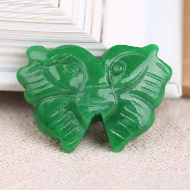 

Genuine Myanmar Jadeite Green Jade Butterfly Charm Beads For Jewelry Making Diy Bracelet Necklace Pendant Earrings Accessories