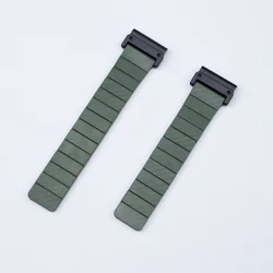 Carbon Fiber Pattern Magnetic Smartwatch Band, 22mm/26mm Strap - 26mm (Green)