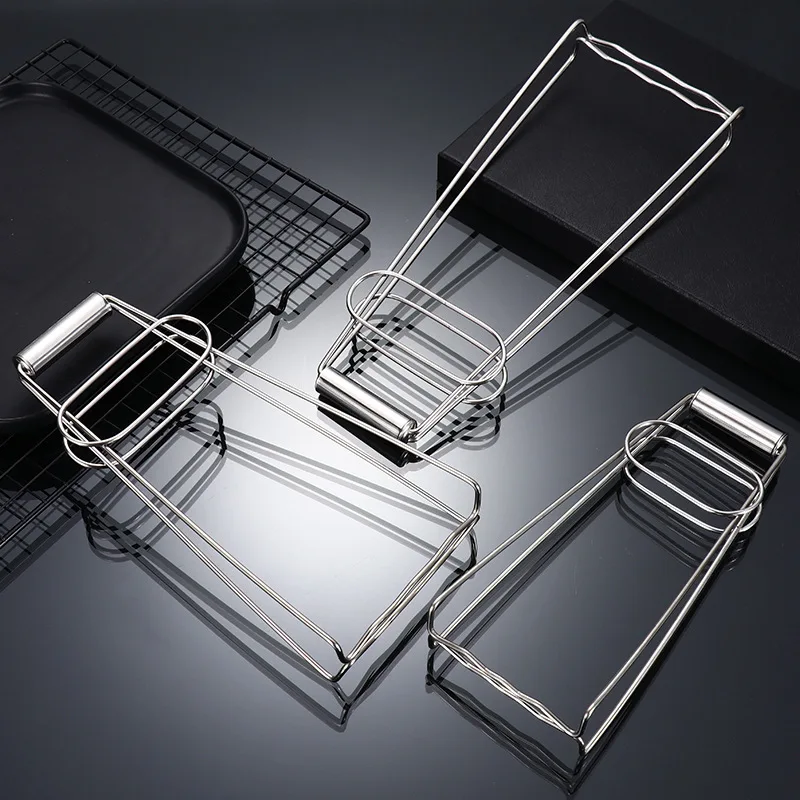 Stainless Steel Foldable Hot Dish Clamp Anti-Scald Bowl Clip Plate Pot Gripper Kitchen Utensil Holder Tool face protector