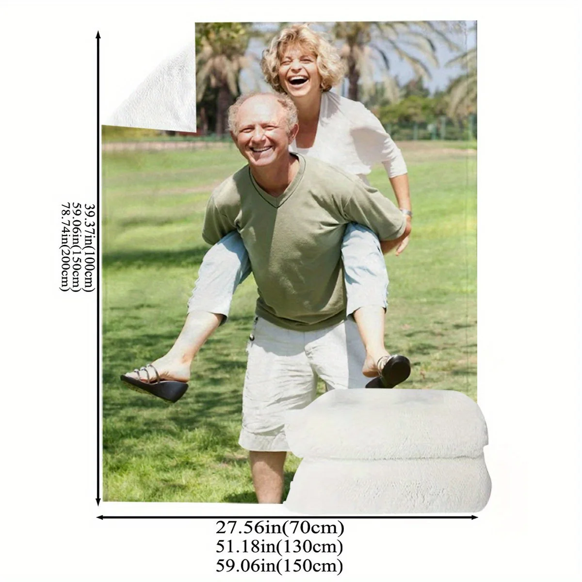 Customized Personalized Outdoor Blanket with Personal Photo Memories Flannel Blanket Suitable for Sofa Bed Office Car and Outdoor Travel Perfect for All Seasons Halloween Thanksgiving Birthdays Weddings Couples Valentine's Day Graduation Parties Holidays Ideal as Gift Men Women