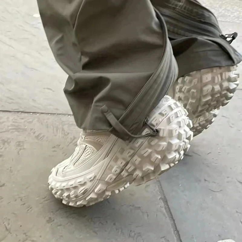 Designer Men Safety Paris Walking Old Dad Height Increasing Defender Thick Sole Mesh Breathable Casual Sneakers Tire Tank Shoes