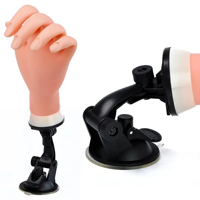 

Ручная акриловая маникюрная тренировочная модель для обучения ногтям гибкие подвижные мягкие искусственные ногти с подставкой манекен искусственные ногти